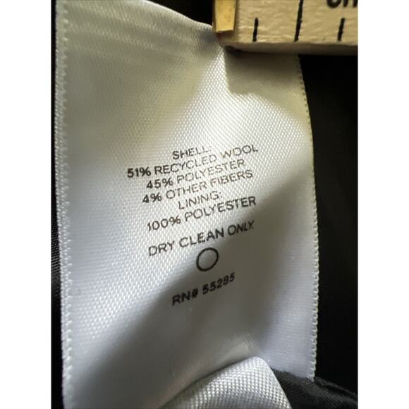 Express Wool Long Black Coat XL EUC Style# 028940064 - Picture 4 of 6